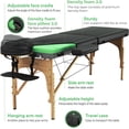 thumbnail image 3 of Mesa de masaje Luxton Home Premium Foam portátil de 72 x 68 x 27 cm, 3 of 9