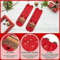 thumbnail image 4 of Christmas Socks for Women Men, Cute Cartoon Pattern Mid Calf Socks for Winter Warmth Holiday Party Gift Exchange(E), 4 of 6