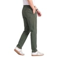 thumbnail image 2 of MEILIHUA Men's Regular Fit Casual Work Pants, Stretch Dress Pants with Flex Waist, Flat Front Golf Trousers for Spring Summer, 2 of 9