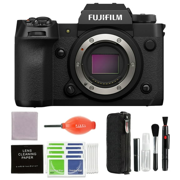 Fujifilm X-H2 Mirrorless Camera Body - Black with Extra Accessory Kit | Fuji XH2