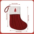 thumbnail image 3 of Christmas Stockings, Personalized Xmas Stockings, Initial Alphabet Christmas Stockings 7 Inch Letter Soft Stockings, Knitted Pattern, Durable Reusable Holiday Decorations for Family Party, 3 of 4