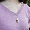 thumbnail image 2 of If I Agreed with You We'd Both Be Wrong Funny Humor 1" Pendant with Sterling Silver Plated Chain, 2 of 4