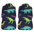thumbnail image 3 of LAKIMCT Color Dinosaurs Car Seat Covers Vehicle Front Seat Covers Universal Fit Seat Protector, 3 of 9