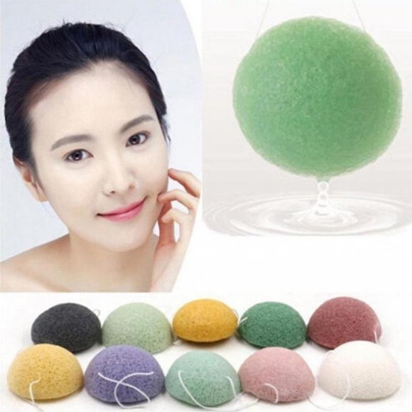 Éponge Exfoliante pour le Visage en Konjac Naturel Konnyaku, Nettoyage du Visage, Fibre Q9