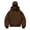 Brown, variant on Coerni Boys Balaclava Pullover Girls Windproof Zip Up Ski Jackets Oversize Hooded Sweatshirts Kids Cozy Fashion Thermal Spring Tops