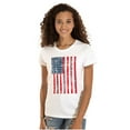 thumbnail image 3 of USA American Flag Distressed Vintage Womens Slim Fit Graphic Tee Brisco Brands M, 3 of 6
