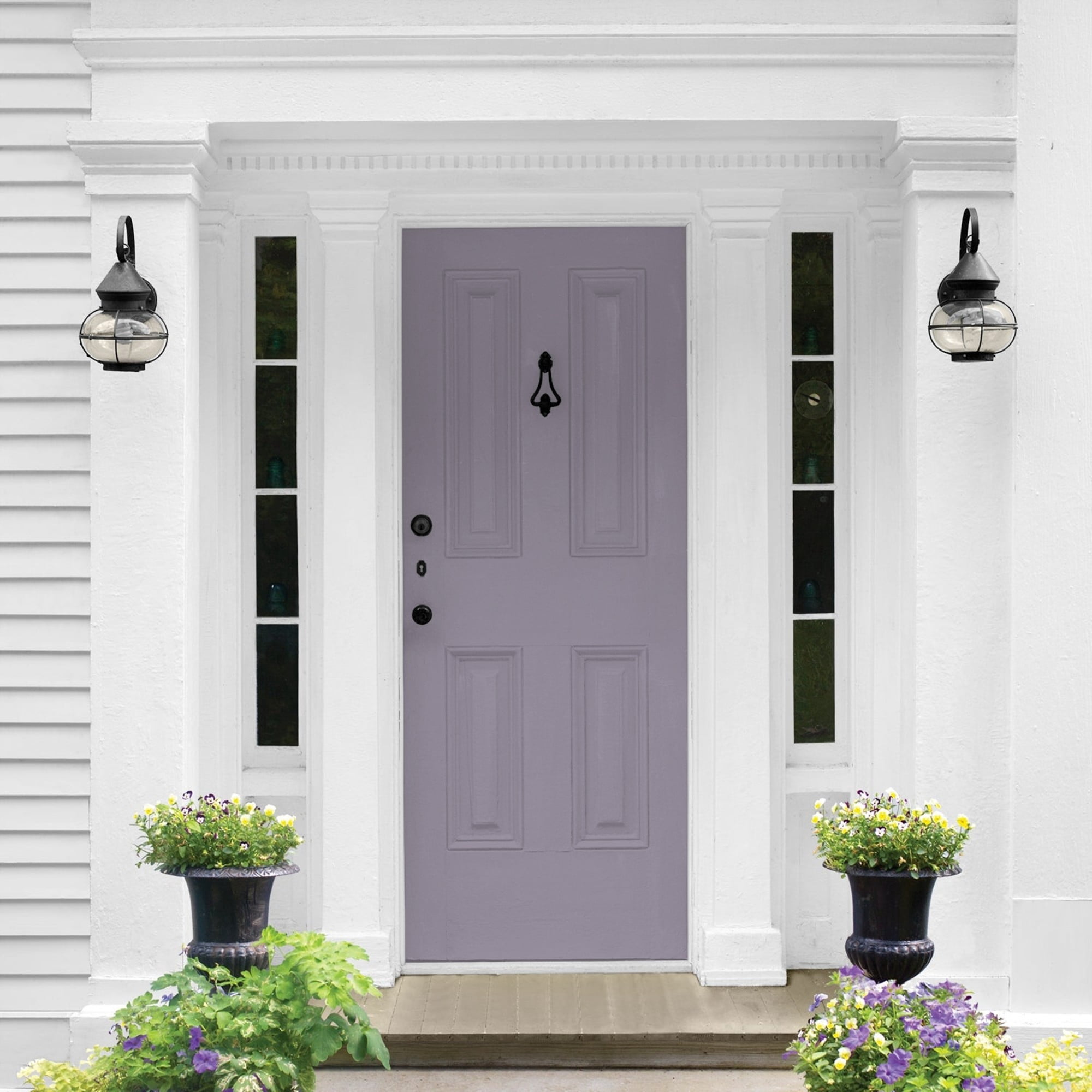 Glidden One Coat Tin Lizzie / Purple Semi-Gloss Exterior Paint with Primer, 5 Gallon