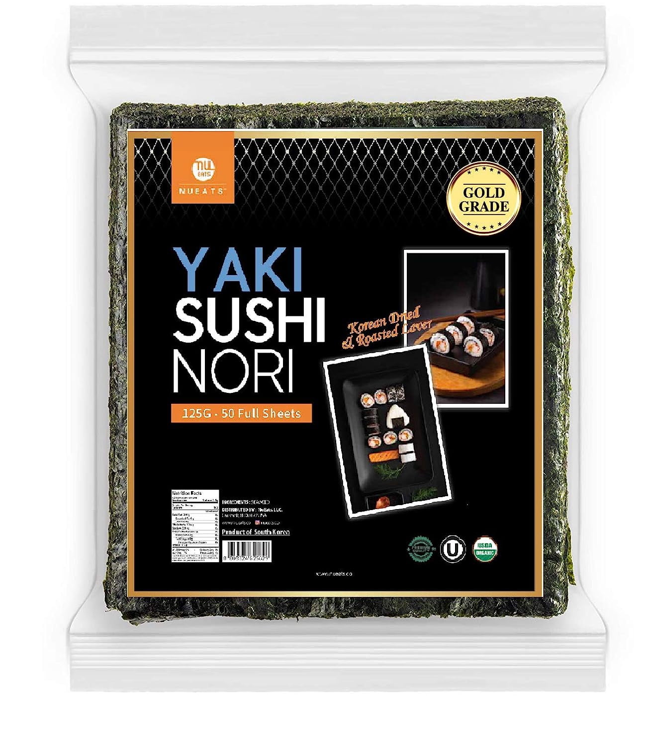 niko&amp;nori Niconico Nori Seasoned Seaweed Sheets 12-Cut x 80 Pieces