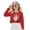 Red - Santa Claus, variant on DISNIMO Santa Claus Print Girls Crop Tops Crew Neck Cropped Sweatshirt Fashion Loose Pullover Tops Soft Casual Girls Crop Tops Clothes