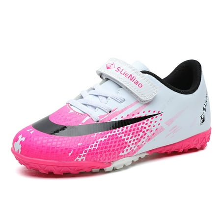 

Kids Soccer Shoes Boy and Girl Turf Training Football Boots