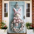 thumbnail image 2 of YWIYIUD 1PC Happy Easter Door Cover Easter Decorations, 71x35 Inch Easter Rabbit Eggs Door Banner Welcome Easter Banner Spring Theme Rabbit Door for Front Door Wall Indoor Outdoor Home Decor, 2 of 7