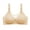 Beige, variant on Womens Bras Comfortable Wireless Nylon Back Buckle Embroidery Breathable Everyday Wear Plus Size 38-44B/C Multi Colors