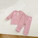 thumbnail image 2 of Odeerbi 0-2 Años Niños Niñas Algodón Pijama Punto Elástico Conjuntos Lazo Manga Larga Tops Pantalones Conjunto Dos Piezas, 2 of 4