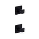 thumbnail image 4 of Kearding Gancho cuadrado de aluminio para toallas de baño, dormitorio, hogar, baño, ropa, bolso, soporte colgante, accesorios Negro 2Conjunto, 4 of 6