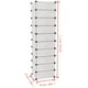 thumbnail image 5 of Organizador de zapatos VidaXL resistente de plástico y acero con 10 compartimentos, 5 of 6