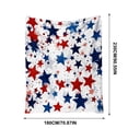 thumbnail image 3 of Independence Day Blanket Festive Flannel Blanket Soft Warm Throw Blanket For Home Sofa Bed Holiday Decoration, 3 of 9