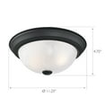 thumbnail image 2 of Design House WM158825 Traditional 2 Pack 2-Light Indoor Dimmable Ceiling Light with Alabaster Glass for Bedroom Hallway Kitchen Dining Room, Matte Black, 2 of 10
