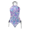 thumbnail image 5 of Women Plus Size Tankini Swimsuits Separate Gradient Star Print Swimsuit Holiday Beachwear Bathing Suit Tankini Swimsuit Set High Neck Tummy Control Top with Bottom Bathing Suits, 5 of 5