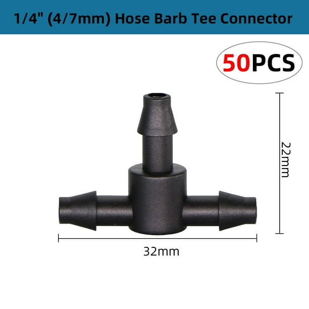 50-200 pièces 1/4 ''bouchon d'extrémité de tuyau 4/7mm connecteurs  d'arrosage Micro tube arrêt d'eau jardin goutte à goutte Irrigation barbelé  bouchon outils 
