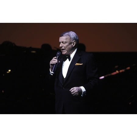 - Frank Sinatra performing on stage at Radio City Music Hall in New York City Photo Print