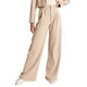 thumbnail image 1 of WILLBEST Pantalones Casuales de Mujer, de Pierna Ancha, de Vestir, de Cintura Alta, Abotonados y con Bolsillos para Mayor Comodidad Diaria. Grande, 1 of 8