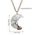 thumbnail image 3 of Jewelry VerPetridure Moon Safety Long Life Lock Necklace able silver Necklace, 3 of 6