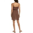 thumbnail image 2 of Bella Dahl womens  Smocked Waist Mini Dress, XXS, Brown, 2 of 3