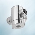 thumbnail image 3 of FUTUREORYY 1PC Shower Base Water Divider Stainless Steel Arc Buckle for Bathroom Faucet, 3 of 8