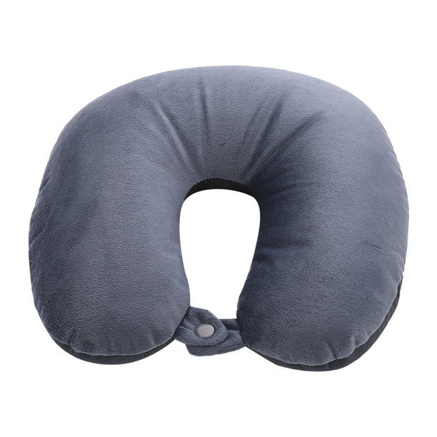 Almohada, Suave Y Elástica En Forma De U, Almohada De Viaje Para El Cuello, Cojín Portátil Con Hebilla Para El Hogar, Oficina, Coche, Avión, Viaje