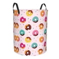 thumbnail image 2 of Balery Colorful Donuts Round Laundry Basket with Handles Waterproof Freestanding Laundry Hamper for Clothes Toys in the Dorm and Family-Medium, 2 of 8