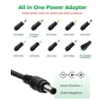 thumbnail image 3 of Adaptador de fuente de alimentación Arkare 12V 1A 12W AC/DC, 3 of 6