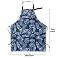 thumbnail image 5 of Lsque Tropical Leaves Waterproof Apron Chef Aprons for Men Heavy Duty Chemical Work Apron Extra Long Grilling Aprons with Adjustable Bib Apron, 5 of 9