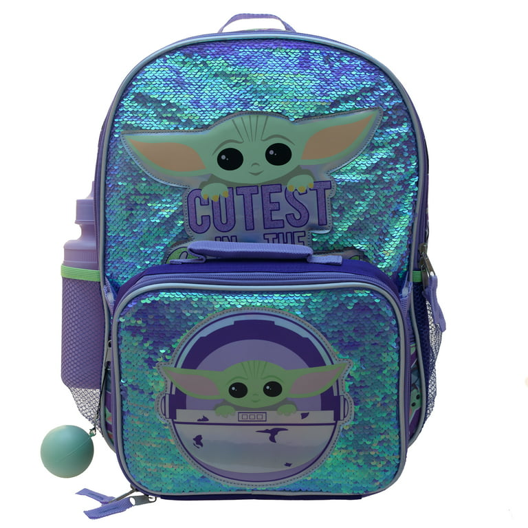 Disney Star Wars Grogu Mandalorian Backpack School Bag Baby Yoda Backpack  New