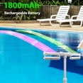 thumbnail image 2 of Pool Fountain with Lights, 7 Color Changing Rechargeable Pool Light with Remote & Timer, Dual-Head Adjustable Pool Sprinkler Waterfall Fountain, Pool Decor for Above-Ground In-Ground Pools, 2 of 8