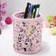 thumbnail image 3 of Abastado Hollow Rose Flower Pattern Metal Pen Pencil Pot Portavasos Organizador de contenedores de escritorio, 2 piezas, rosa $ 2 Pack Metal Rose Flower Hollow Pen Pencil Pot Cilindro Contenedor, 3 of 4
