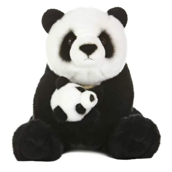 Aurora World Miyoni Panda Bear with Cub Plush, 15"