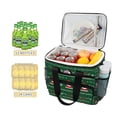thumbnail image 2 of FORMRS Insulated Cooler Bag 24 Cans Capacity Soft Leakproof Lunch Box with Side Pockets, Green Christmas Trees, 2 of 7