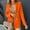Orange, variant on Blazers For Women Sevevn Women's Fashion Solid Color Slim Long Sleeve Double Breasted Suit Jacket