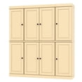 thumbnail image 4 of Palace Imports 100% Solid Wood Kitchen Pantry Storage Cabinet with Solid Doors, Adjustable Shelves and 2-Drawers, Yellow, 4 of 5