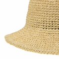 thumbnail image 3 of WITHMOONS Women Flanging Straw Sun Hat Summer Bowler Beach Cap CR9982 (Beige), 3 of 5