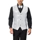 thumbnail image 1 of CHALECO SIN MANGAS DE LENTEJUELAS PARA HOMBRE INSPIRE CHIC CON CORBATA DE MOÑO S PLATA, 1 of 6