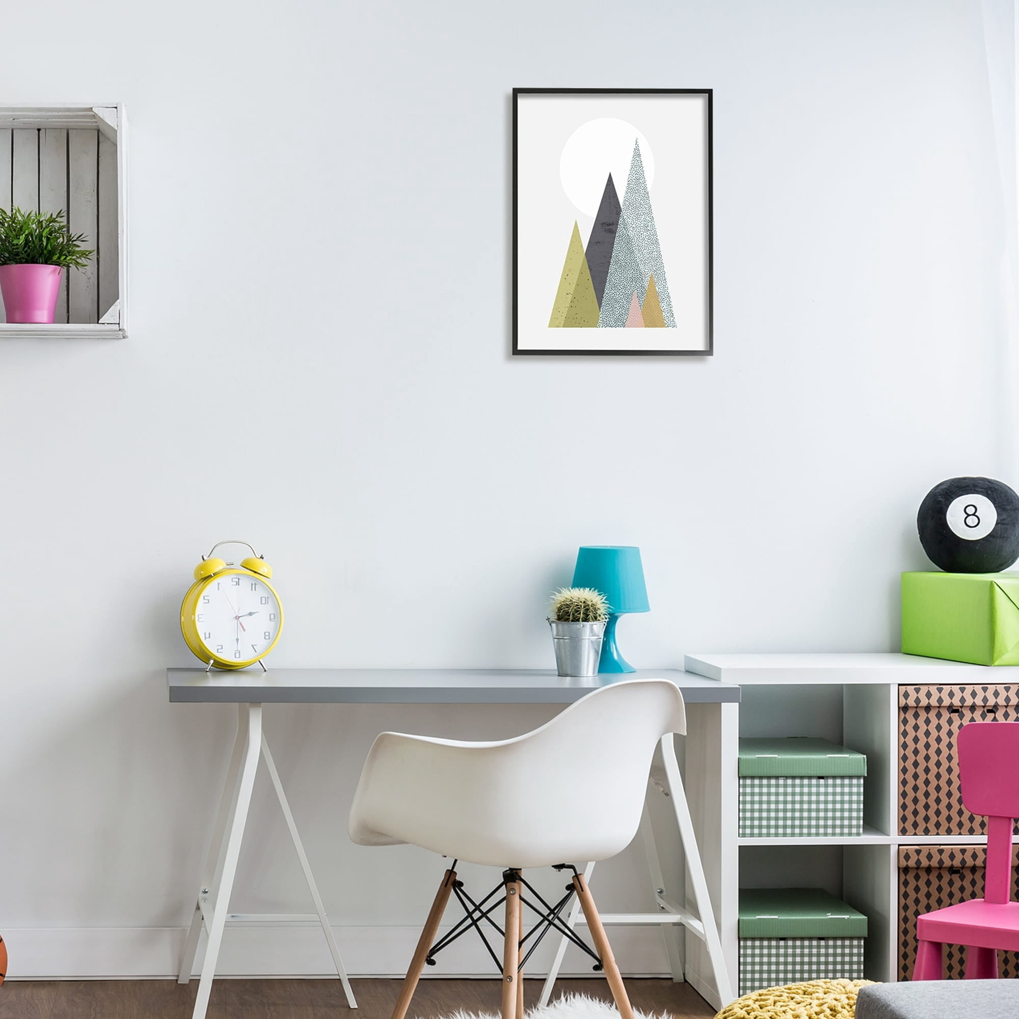Stupell Industries Minimalistic Tree Mountain Pattern Geometric Design, 16 x 20, Design by Urban Epiphany