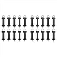 thumbnail image 1 of 20 Pcs Poignée de Portail pour Clôture Électrique, Tension de Ressort Isolée, Accessoires de Remplacement pour Clôture, pour Portails de Pâturages, 20 x Poignée de Porte, Noir, 1 of 6