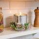 thumbnail image 5 of Corona de Pascua con bayas artificiales y velas | Corona decorativa de primavera para la puerta principal o centro de mesa | Corona floral de plástico para la decoración navideña del hogar, 5 of 6