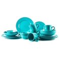 thumbnail image 2 of Pearl Dots Stoneware Dinnerware Set (20pc Set, Turquoise), 2 of 9