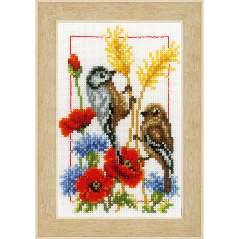 Mini Bird Cross Stitch Kit | Harts Fabric