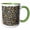 Green/White, variant on 3drose, Chic Black, White and Image of Gold Cheetah Print Pattern, 11oz Magic Transforming Mug