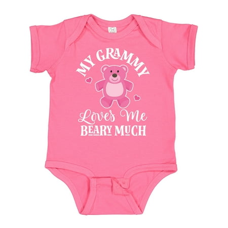 

Inktastic Grammy Loves Me Girls Bear Gift Baby Girl Bodysuit