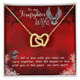 thumbnail image 2 of To My Wife Firefighter wife Inseparable Necklace, 2 of 20