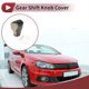 thumbnail image 2 of Cubierta de pomo de cambio antideslizante, protector de manija de cambio para VW Golf 2010-2011, cuero sintético negro y beige, 2 of 6